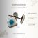 Collection Alchimie bleus - boucles d'oreilles - cuivre émaillé - blanc et bleu