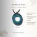 Collection Alchimie bleue - Pendentif en cuivre émaillé - teintes turquoise