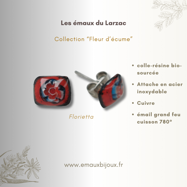 Pendentif Florietta, Collection Fleur d'écume Pendentif Florietta, Collection Fleur d'écume