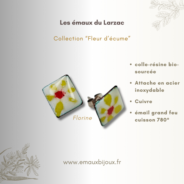 Pendentif Florine, Collection Fleur d'écume Pendentif Florine, Collection Fleur d'écume