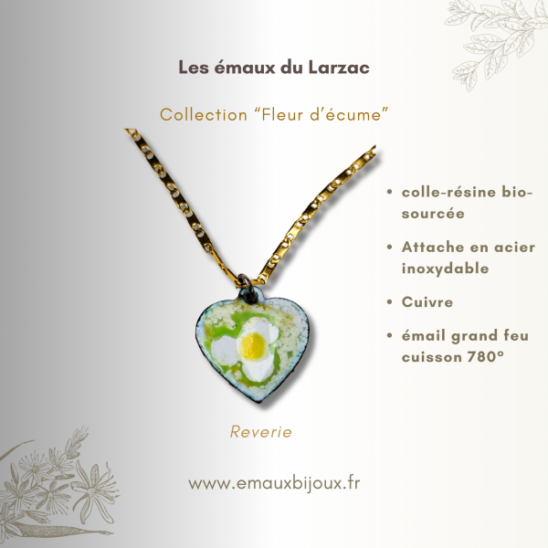Pendentif Reverie, Collection Fleur d'écume Pendentif Reverie, Collection Fleur d'écume