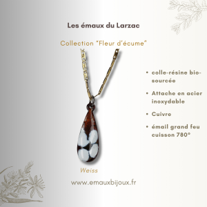 Pendentif Weiss, Collection Fleur d'écume